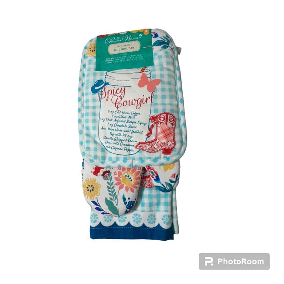 The Pioneer Woman Spicy Cowgirl 3pc Kitchen Set, NWT - Picture 2 of 8